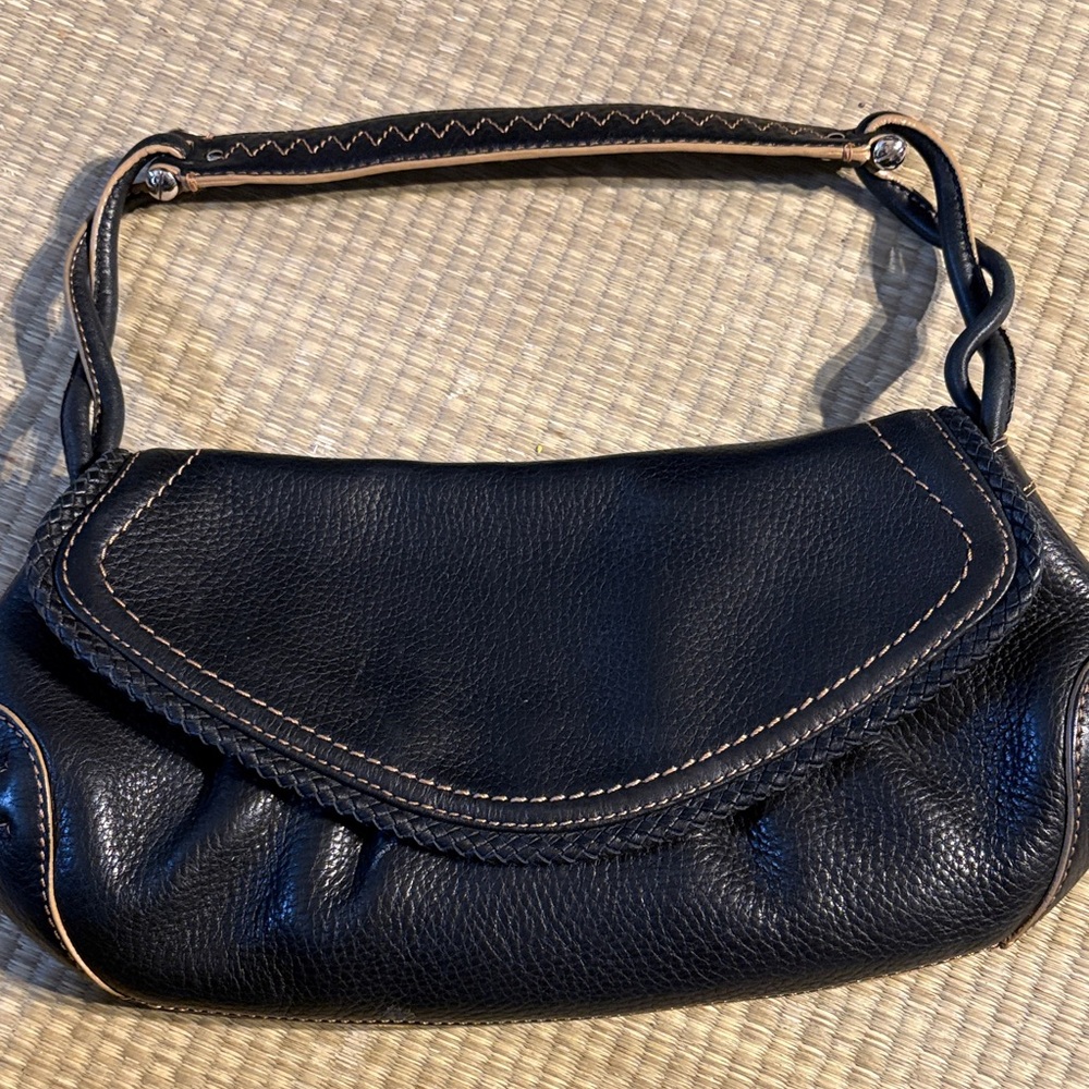 NEW Cole Haan Elegant Black Leather Handbag